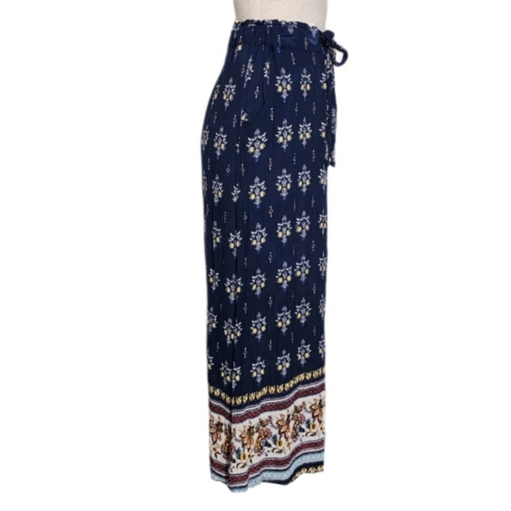 FRENCH LAUNDRY Maxi Skirt with Pockets Dark Blue Size M - Picture 6 of 9